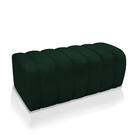 Calçadeira Olivia 90 Cm Veludo Verde Trabalhado A136 - D'rossi