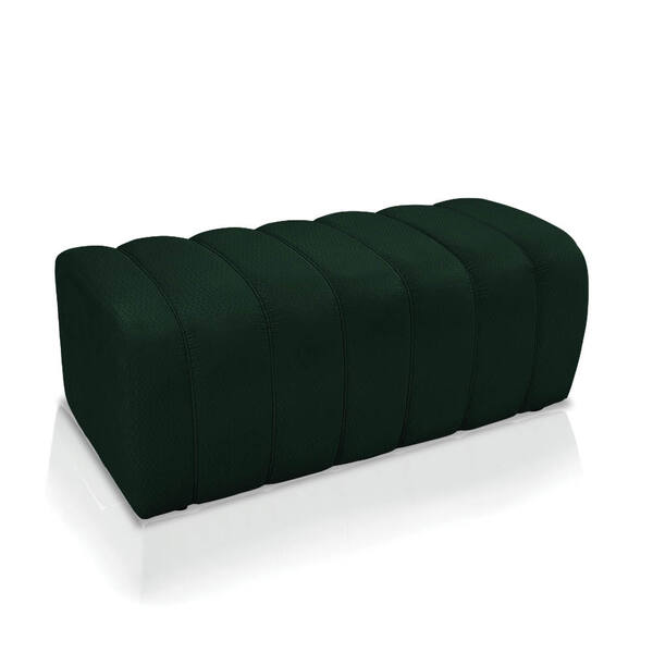 Calçadeira Olivia 90 Cm Veludo Verde Trabalhado A136 - D'rossi