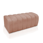 Calçadeira Olivia  90 Cm Veludo Rosê - D'rossi