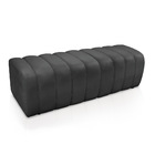 Calçadeira Olivia Casal 140 Cm Veludo Grafite - D'rossi