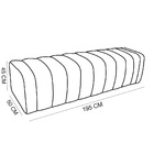 Calçadeira Olivia King 195 Cm Veludo Verde Esmeralda - D'rossi