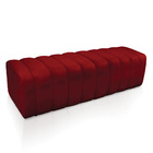 Calçadeira Olivia Queen 160 Cm Veludo - D'rossi - Vermelho