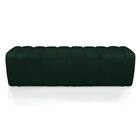 Calçadeira Olivia Queen 160 Cm Veludo Verde Trabalhado A136 -