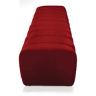Calçadeira Olivia Queen 160 Cm Veludo Vermelho - D'rossi