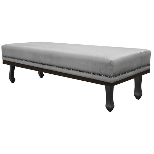 Calçadeira Queen Orlando P02 160 Cm Para Cama Box Suede - Ama