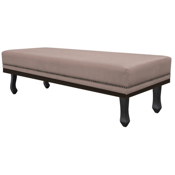 Calçadeira Queen Orlando P02 160 Cm Para Cama Box Suede - Doc