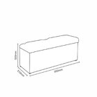 Calçadeira Recamier 90cm Lotus Camurça