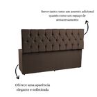 Calçadeira Recamier Baú 140 Cm Madri Suede Marrom