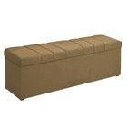 Calçadeira Recamier Baú 160 Cm Kiara Suede Capuccino