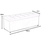 Calçadeira Recamier Baú 190 Cm Poliana Suede Marfim