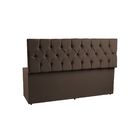 Calçadeira Recamier Baú 90 Cm Madri Suede Marrom