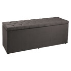Calçadeira Recamier Baú Casal 1 40m Madrid Suede - Pallazio -