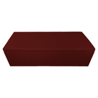 Calçadeira Recamier Baú Casal King 195cm Eva Suede Bordô - Ds