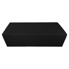 Calçadeira Recamier Baú Casal King 195cm Eva Suede Preto - Ds