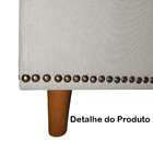 Calçadeira Recamier Baú Casal Queen 160cm Diana Suede Bege -