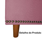 Calçadeira Recamier Baú Casal Queen 160cm Diana Suede Rosa -