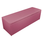 Calçadeira Recamier Baú Casal Queen 160cm Eva Suede Rosa - Ds