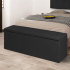 Calçadeira Recamier Baú King 1 95m Berlim Corano Preto - Pall