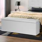 Calçadeira Recamier Baú King 1 95m Roma Corano Branco - Palla