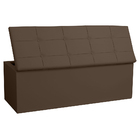 Calçadeira Recamier Baú King 1 95m Roma Corano Marrom - Palla