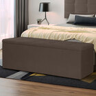 Calçadeira Recamier Baú King 1 95m Roma Suede - Pallazio - Ma