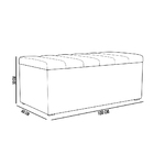 Calçadeira Recamier Baú Para Cama Box Solteiro Dália 100x50 C