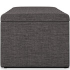 Calçadeira Recamier Baú Para Cama Box Solteiro Dália 100x50 C