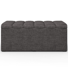 Calçadeira Recamier Baú Para Cama Box Solteiro Dália 100x50 C