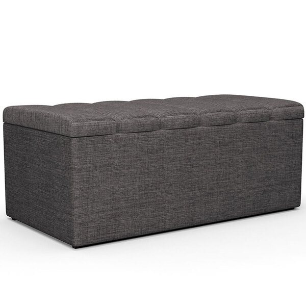 Calçadeira Recamier Baú Para Cama Box Solteiro Dália 100x50 C