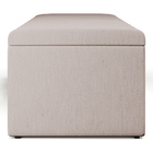 Calçadeira Recamier Baú Para Cama De Casal Dália 140x50 Cm W0