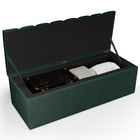 Calçadeira Recamier Baú Para Cama De Casal Dália 140x50 Cm W0