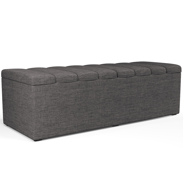 Calçadeira Recamier Baú Para Cama De Casal Dália 140x50 Cm W0