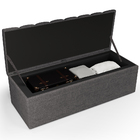 Calçadeira Recamier Baú Para Cama De Casal Dália 140x50 Cm W0