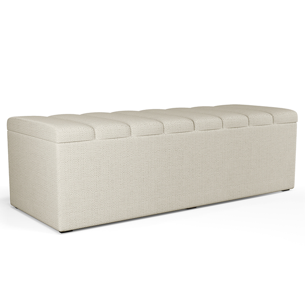 Calçadeira Recamier Baú Para Cama De Casal Dália 140x50 Cm W0
