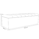 Calçadeira Recamier Baú Para Cama De Casal King Dália 195x50