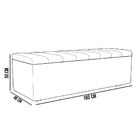 Calçadeira Recamier Baú Para Cama Queen Dália 160x50 Cm W01 C