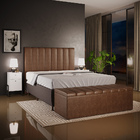 Calçadeira Recamier Baú Para Cama Queen Dália 160x50 Cm W01 C