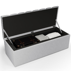 Calçadeira Recamier Baú Para Cama Queen Dália 160x50 Cm W01 L