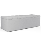 Calçadeira Recamier Baú Para Cama Queen Dália 160x50 Cm W01 L