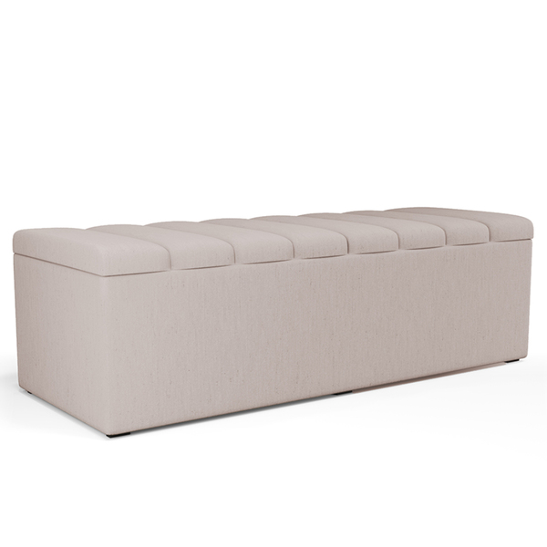 Calçadeira Recamier Baú Para Cama Queen Dália 160x50 Cm W01 L