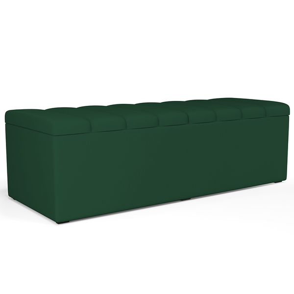 Calçadeira Recamier Baú Para Cama Queen Dália 160x50 Cm W01 S