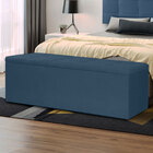 Calçadeira Recamier Baú Queen 1 60m Roma Suede - Pallazio - A