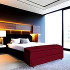 Calçadeira Recamier Baú Sapateira Casal 140cm Ayla Veludo Tam