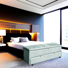 Calçadeira Recamier Baú Sapateira Casal 140cm Ayla Veludo Tam