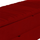 Calçadeira Recamier Baú Sapateira Casal King 190cm Ayla Suede