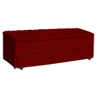 Calçadeira Recamier Baú Sapateira Casal King 190cm Ayla Suede