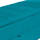 Calçadeira Recamier Baú Sapateira Casal King 190cm Ayla Suede