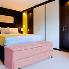 Calçadeira Recamier Baú Sapateira Casal Queen 160cm Ayla Sued