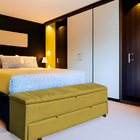 Calçadeira Recamier Baú Sapateira Casal Queen 160cm Ayla Velu