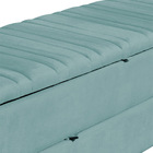 Calçadeira Recamier Baú Sapateira Casal Queen 160cm Ayla Velu